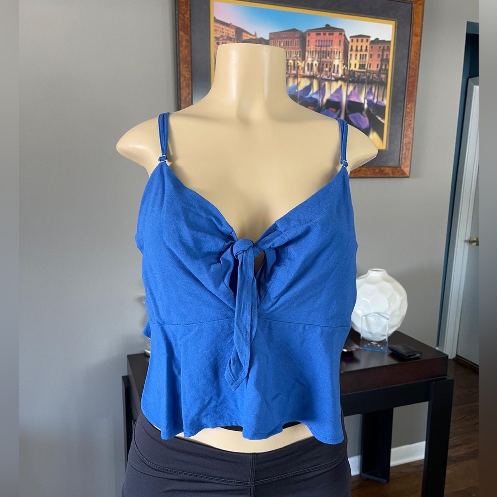 Le Kate blue sleeveless top size XL